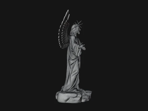 Winged Christ Statue Design 3 - 3D Print Model 3D Print Model