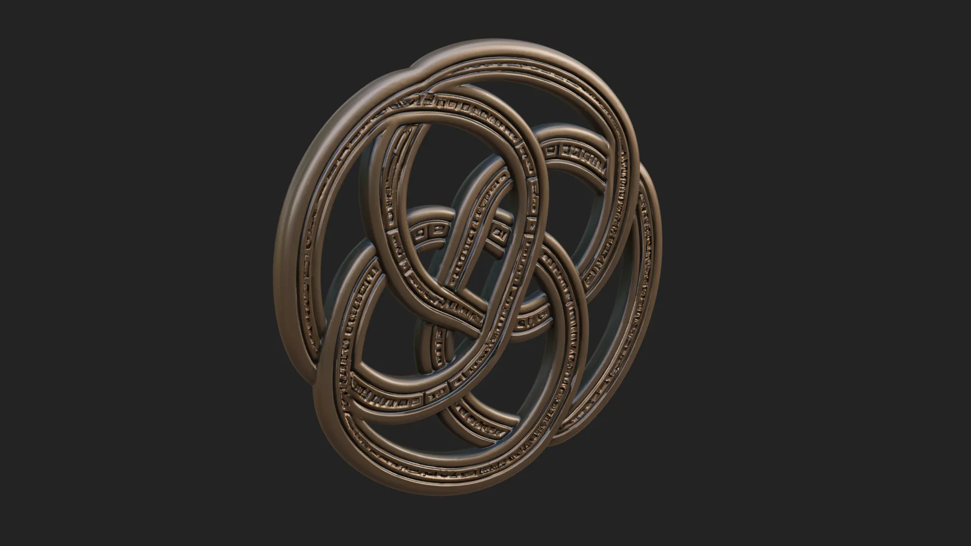 Celtic Endless Knot Ornament Design 2 - 3D Print Model 3D Print Model .c4d .max .obj .3ds .fbx .stl .blend