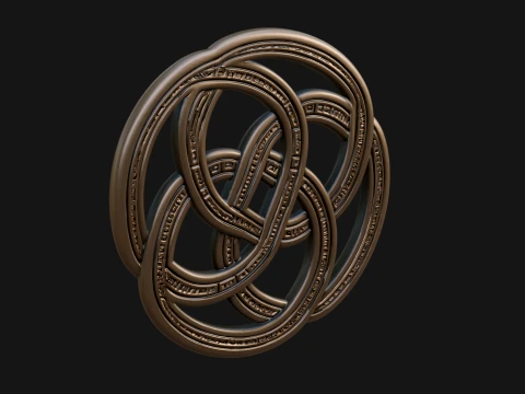 Celtic Endless Knot Ornament Design 2 - 3D Print Model 3D Print Model