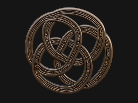Celtic Endless Knot Ornament Design 2 - 3D Print Model 3D Print Model