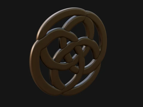Celtic Endless Knot Ornament Design 2 - 3D Print Model 3D Print Model
