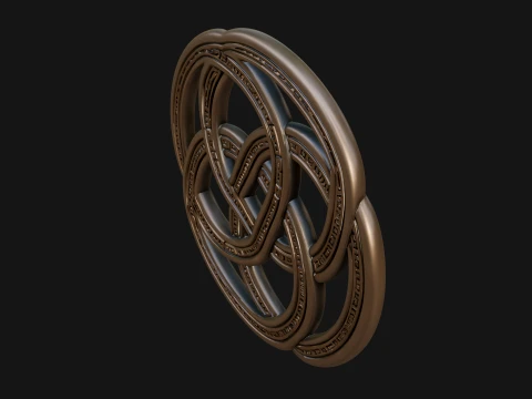 Celtic Endless Knot Ornament Design 2 - 3D Print Model 3D Print Model