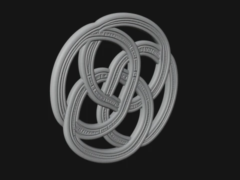 Celtic Endless Knot Ornament Design 2 - 3D Print Model 3D Print Model
