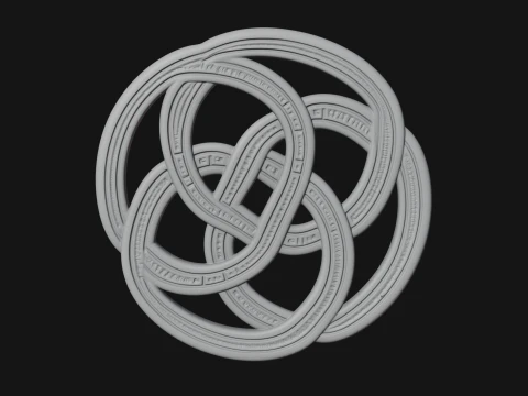 Celtic Endless Knot Ornament Design 2 - 3D Print Model 3D Print Model