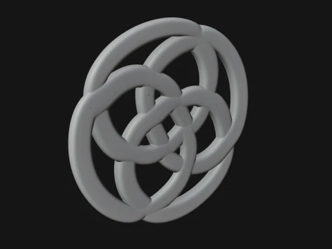 Celtic Endless Knot Ornament Design 2 - 3D Print Model 3D Print Model