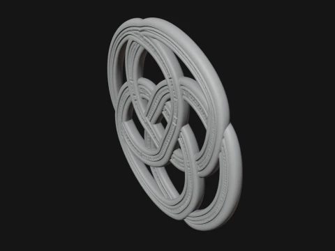 Celtic Endless Knot Ornament Design 2 - 3D Print Model 3D Print Model