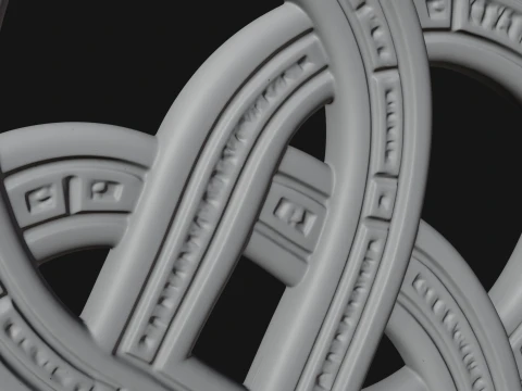 Celtic Endless Knot Ornament Design 2 - 3D Print Model 3D Print Model