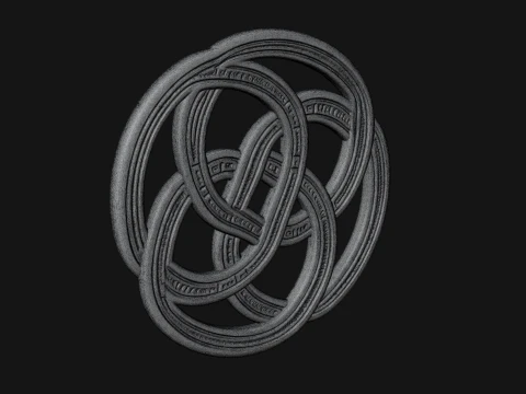 Celtic Endless Knot Ornament Design 2 - 3D Print Model 3D Print Model