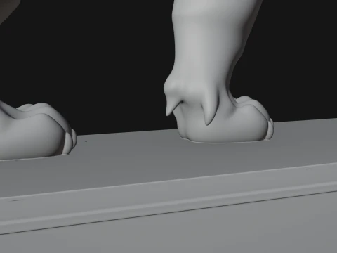 Standing Tiger Statue Design 2 - 3D Print Model 3D Print Model