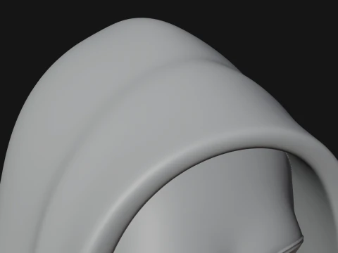 Hooded Monk Bust Statue Design 1 - 3D Print Model 3D Print Model