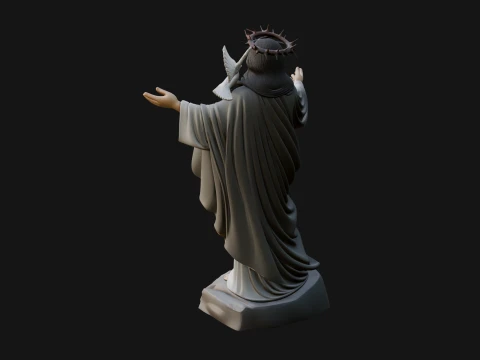 Winged Christ Statue Design 4 - 3D Print Model 3D Print Model