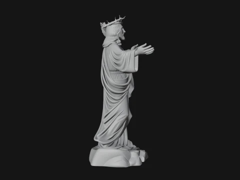 Winged Christ Statue Design 4 - 3D Print Model 3D Print Model