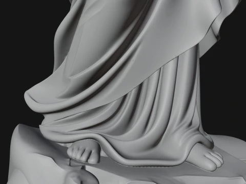 Winged Christ Statue Design 4 - 3D Print Model 3D Print Model