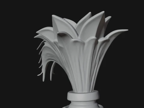 Skull Samurai Bust Statue Design 2 - 3D Print Model 3D Print Model