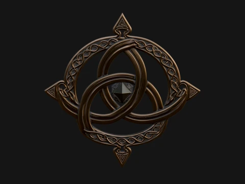 Celtic Trinity Knot Pendant Design 5 - 3D Print Model 3D Print Model