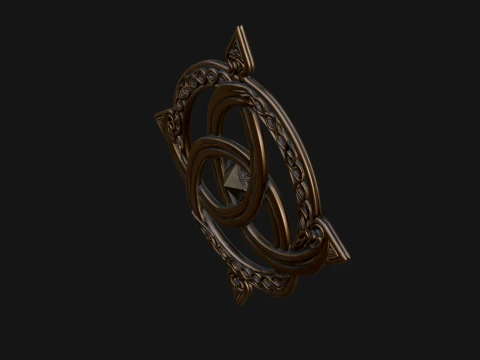 Celtic Trinity Knot Pendant Design 5 - 3D Print Model 3D Print Model