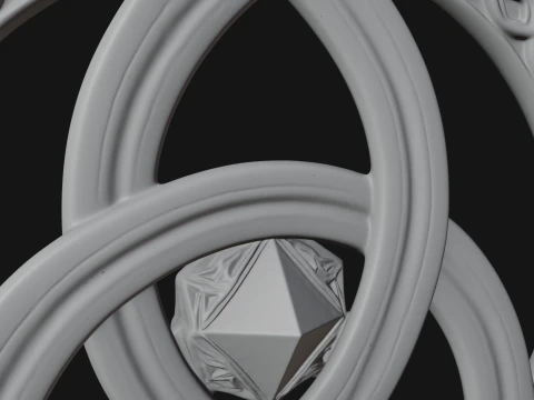 Celtic Trinity Knot Pendant Design 5 - 3D Print Model 3D Print Model