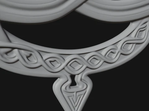 Celtic Trinity Knot Pendant Design 5 - 3D Print Model 3D Print Model