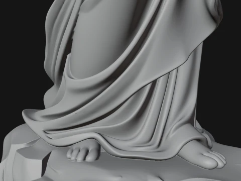 Winged Christ Statue Design 5 - 3D Print Model 3D Print Model