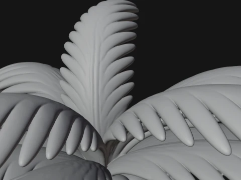 Hands Holding Palm Tree Statue Design 2 - 3D Print Model 3D Print Model