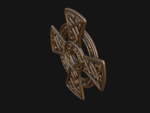 Celtic Cross Wall Plaque Design 2 - 3D Print Model 3D Print Model