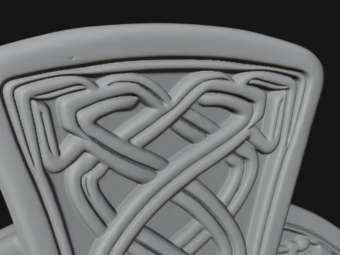 Celtic Cross Wall Plaque Design 2 - 3D Print Model 3D Print Model