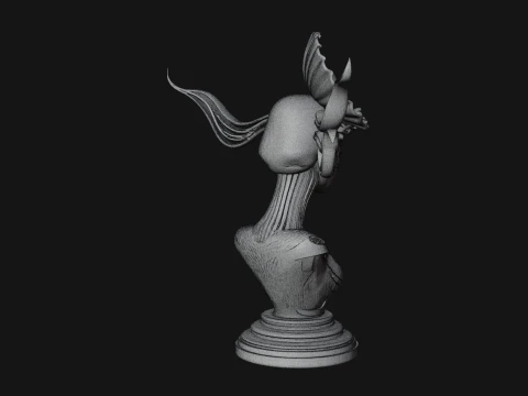 Shell Crown Woman Bust Statue Design 3 - 3D Print Model 3D Print Model