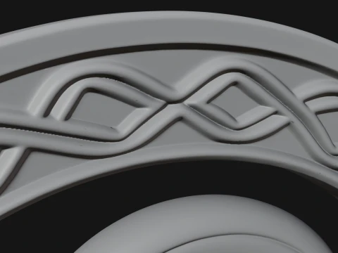 Celtic Triskelion Disc Plaque Design 2 - 3D Print Model 3D Print Model
