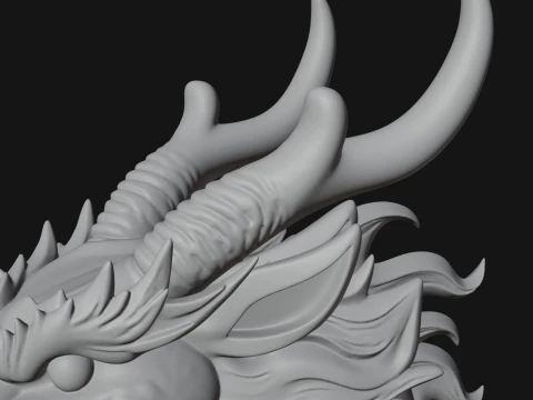 Chinese Dragon Statue Design 2 - 3D Print Model 3D Print Model