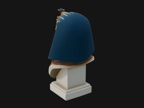 Pharaoh Nemes Bust Statue Design 2 - 3D Print Model 3D Print Model