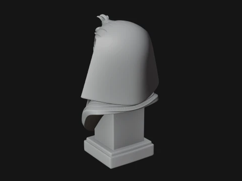 Pharaoh Nemes Bust Statue Design 2 - 3D Print Model 3D Print Model