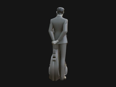 Robed Couple Statue Design 2 - 3D Print Model 3D Print Model