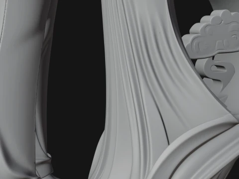 Robed Couple Statue Design 2 - 3D Print Model 3D Print Model