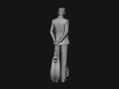 Robed Couple Statue Design 2 - 3D Print Model 3D Print Model