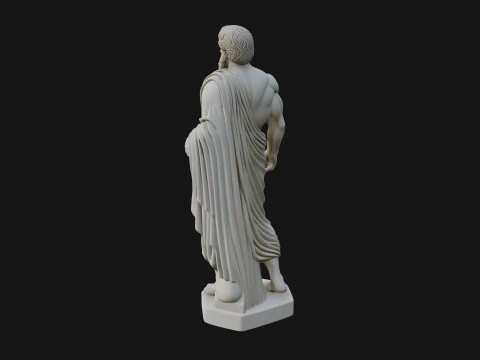 Classical Draped God Statue Design 1 - 3D Print Model 3D Print Model