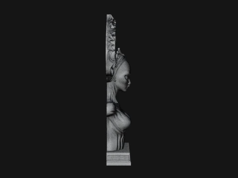 Alien Queen Bust Statue Design 2 - 3D Print Model 3D Print Model