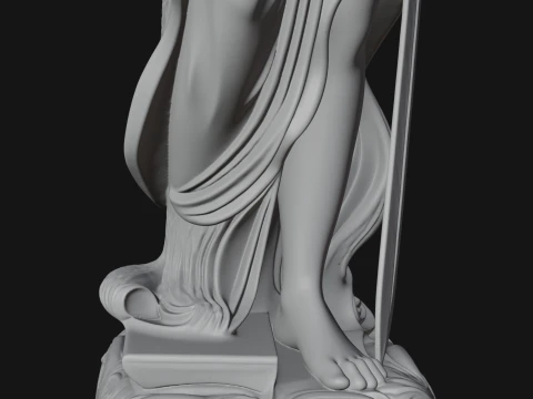 Lady Justice Statue Design 4 - 3D Print Model 3D Print Model