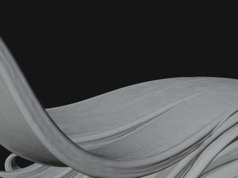 Futuristic Woman Bust Statue Design 4 - 3D Print Model 3D Print Model