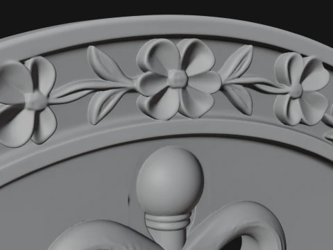 Caduceus Medical Wall Plaque Design 3 - 3D Print Model 3D Print Model