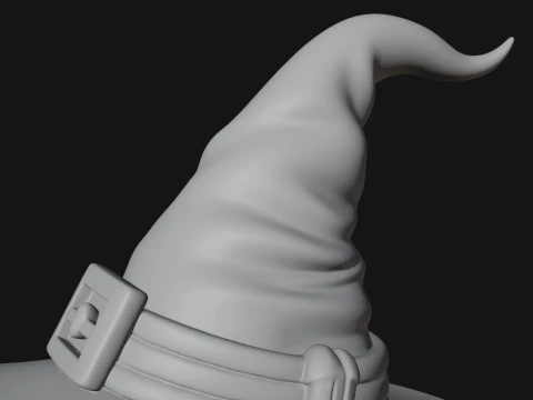Wizard with Cauldron Statue Design 2 - 3D Print Model 3D Print Model