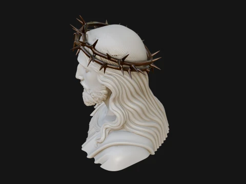Christ Bust Statue Design 3 - 3D Print Model 3D Print Model