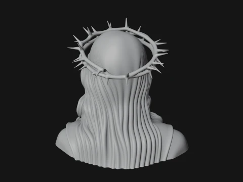 Christ Bust Statue Design 3 - 3D Print Model 3D Print Model