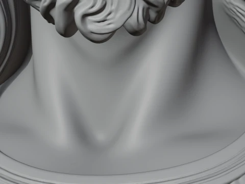 Christ Bust Statue Design 3 - 3D Print Model 3D Print Model