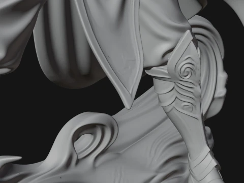 Elven Archer Queen Statue Design 3 - 3D Print Model 3D Print Model