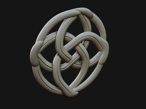 Celtic Endless Knot Ornament Design 3 - 3D Print Model 3D Print Model