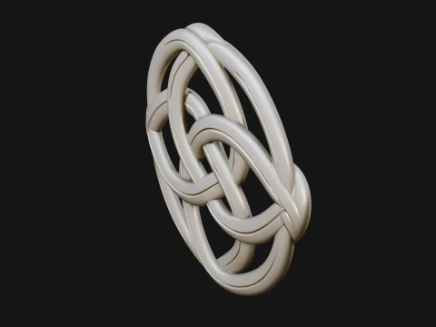 Celtic Endless Knot Ornament Design 3 - 3D Print Model 3D Print Model