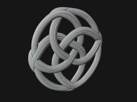 Celtic Endless Knot Ornament Design 3 - 3D Print Model 3D Print Model