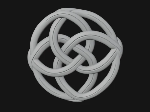 Celtic Endless Knot Ornament Design 3 - 3D Print Model 3D Print Model