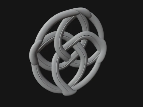 Celtic Endless Knot Ornament Design 3 - 3D Print Model 3D Print Model