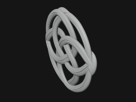 Celtic Endless Knot Ornament Design 3 - 3D Print Model 3D Print Model